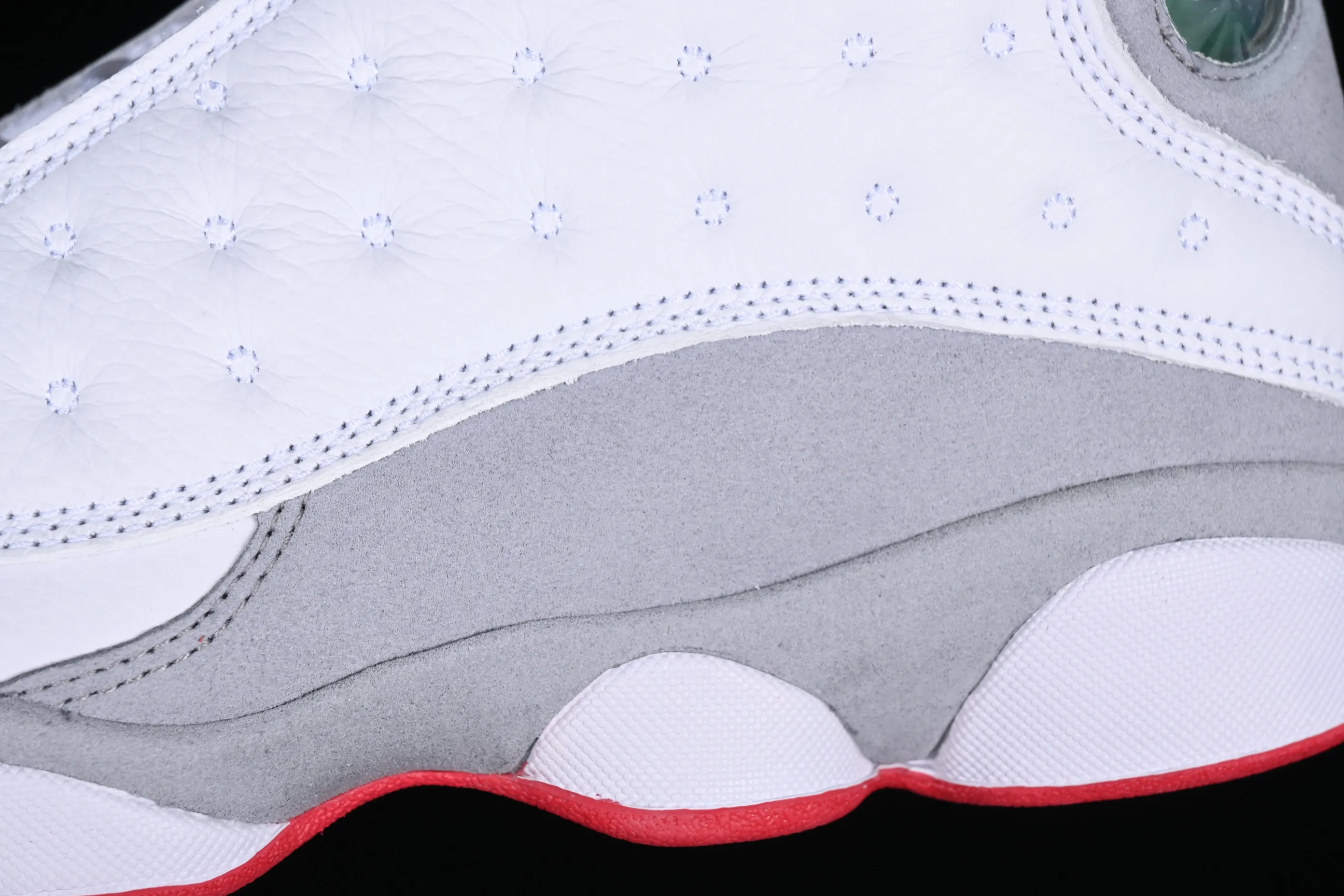 All categories Air Jordan Jordan series basketball shoes Air Jordan 13 pure original Air Jordan 13 Retro "Wolf Grey" AJ13 Joe 13 wolf gray first layer real carbon real cat eye 414571-160